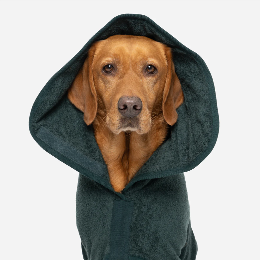 RUFF TUMBLE Dog Towel Drying Coat Green – RunWild